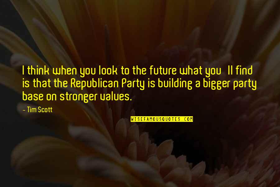 Building For The Future Quotes By Tim Scott: I think when you look to the future