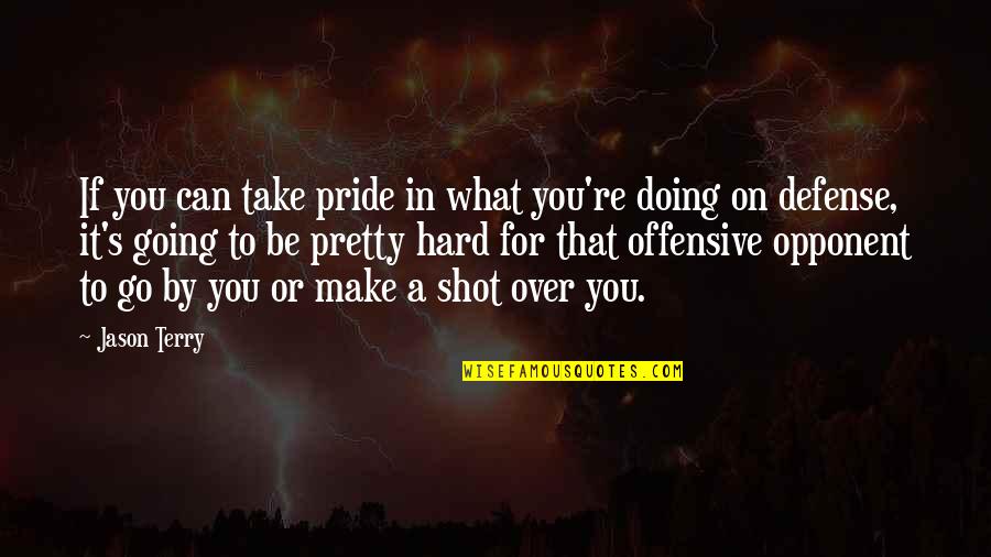 Burn Notice Sam Axe Quotes By Jason Terry: If you can take pride in what you're