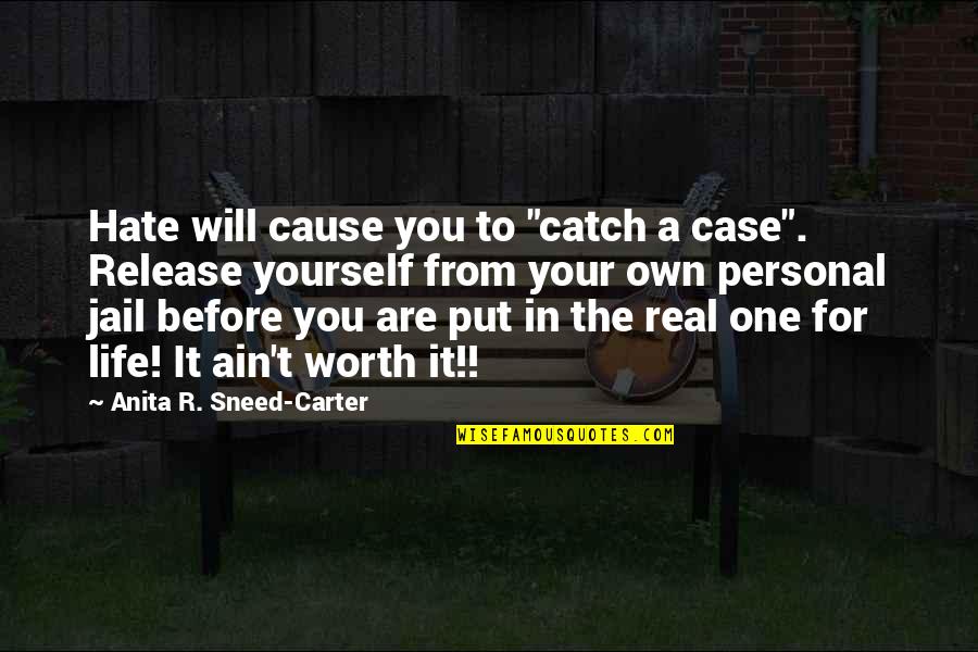 Burnat Ule Quotes By Anita R. Sneed-Carter: Hate will cause you to "catch a case".