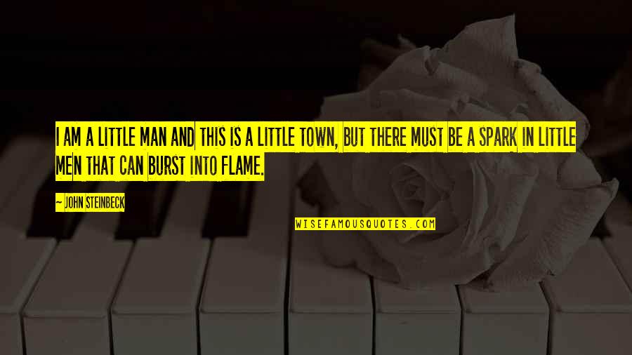 Burst Into Flame Quotes By John Steinbeck: I am a little man and this is