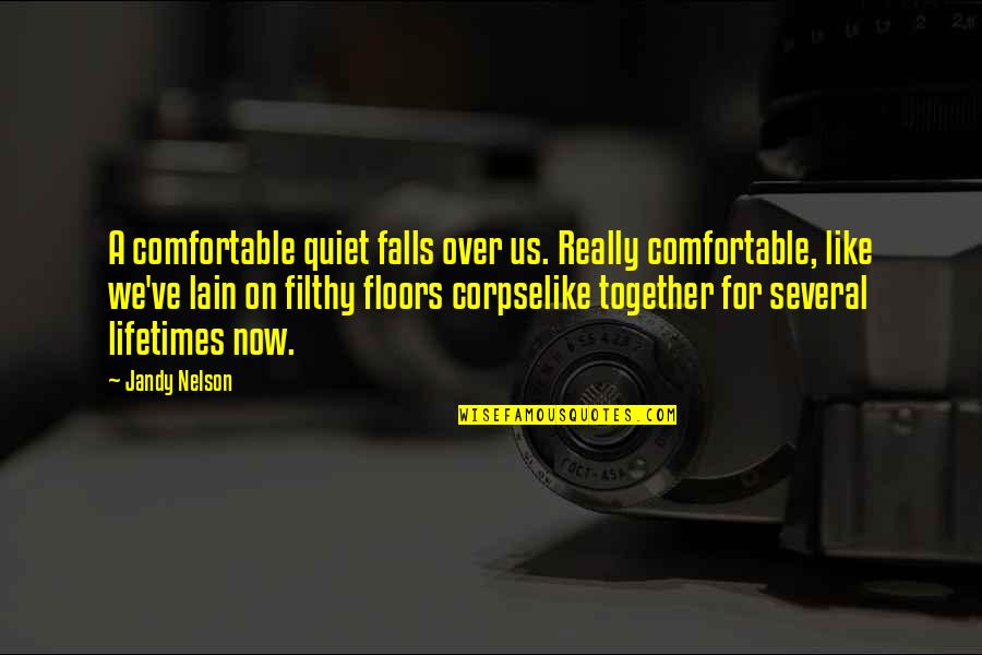 Cabrita Point Quotes By Jandy Nelson: A comfortable quiet falls over us. Really comfortable,