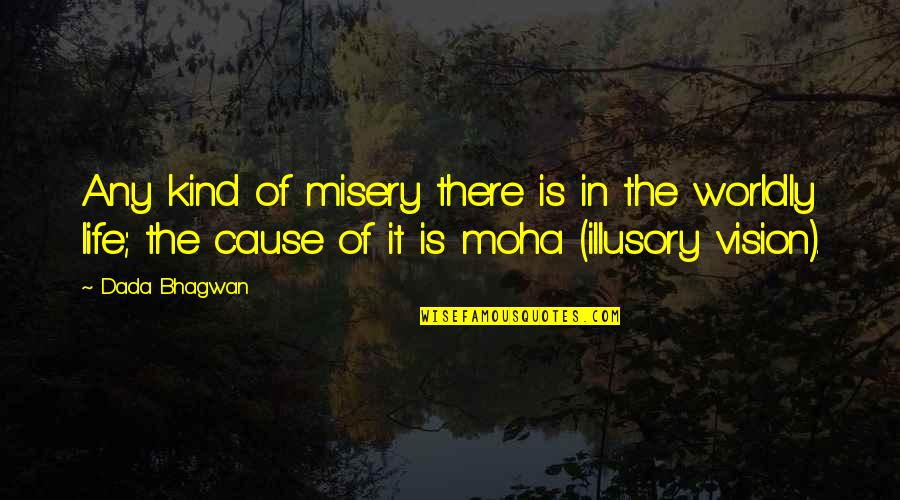 Calming Nature Quotes By Dada Bhagwan: Any kind of misery there is in the