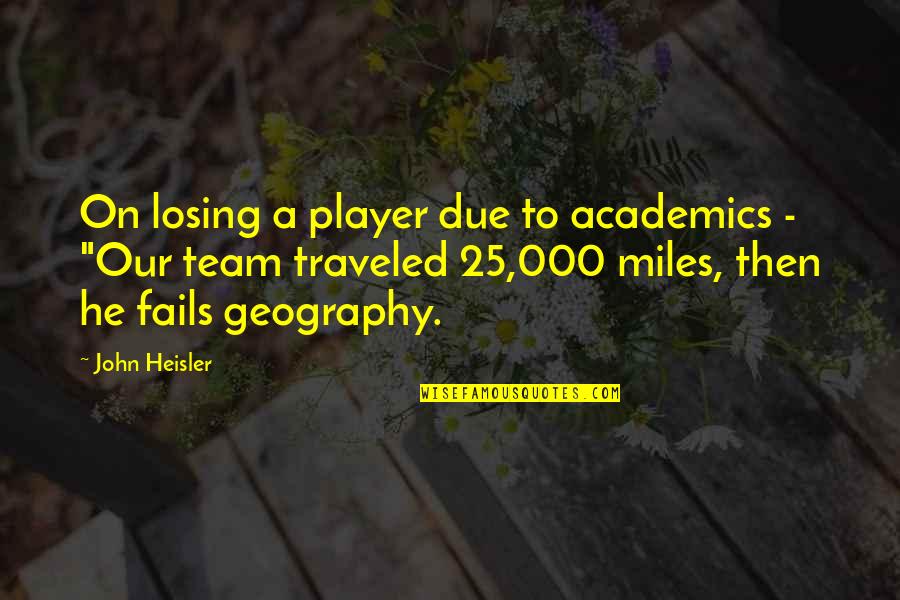 Canadian Hockey Players Quotes By John Heisler: On losing a player due to academics -