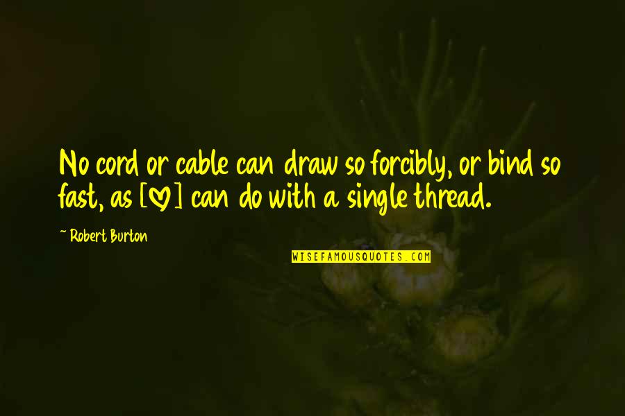 Cancellare Profilo Quotes By Robert Burton: No cord or cable can draw so forcibly,