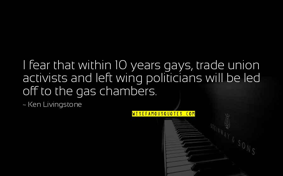 Candy Bar Gift Quotes By Ken Livingstone: I fear that within 10 years gays, trade