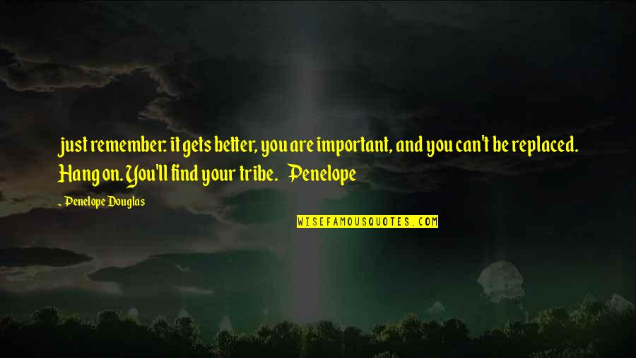 Can't Hang Quotes By Penelope Douglas: just remember: it gets better, you are important,