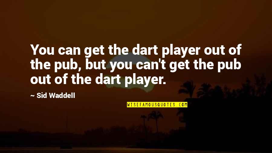 Cappuccios Meats Quotes By Sid Waddell: You can get the dart player out of
