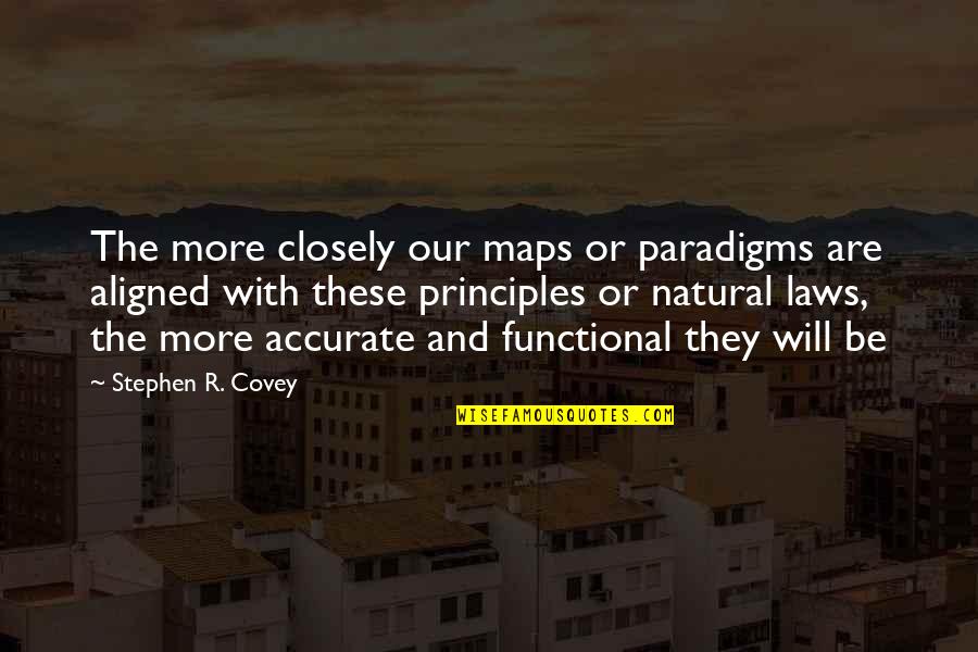 Caribbean Sea Quotes By Stephen R. Covey: The more closely our maps or paradigms are