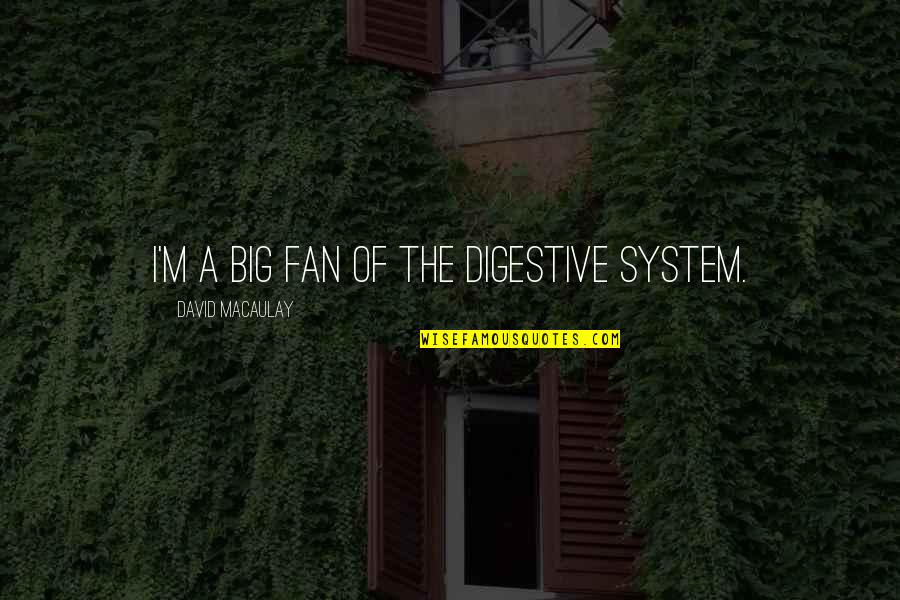 Casmurro Significado Quotes By David Macaulay: I'm a big fan of the digestive system.