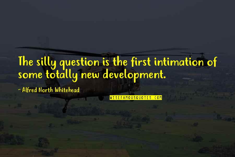 Castelhano Brazil Quotes By Alfred North Whitehead: The silly question is the first intimation of