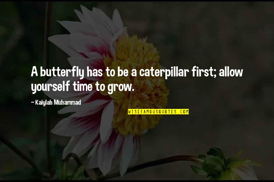 Caterpillar Into Butterfly Quotes By Kaiylah Muhammad: A butterfly has to be a caterpillar first;