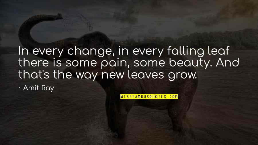 Changes In Your Life Quotes By Amit Ray: In every change, in every falling leaf there