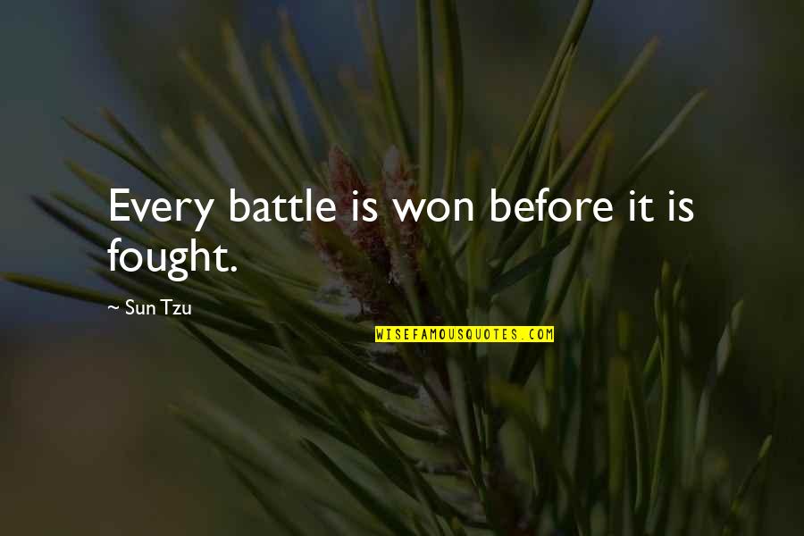 Chap Clark Quotes By Sun Tzu: Every battle is won before it is fought.