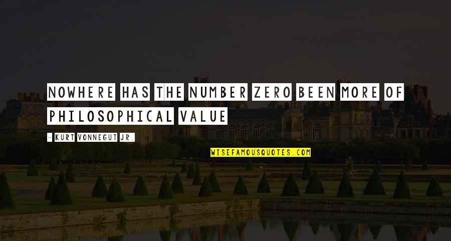 Chiming Clock Quotes By Kurt Vonnegut Jr.: Nowhere has the number zero been more of