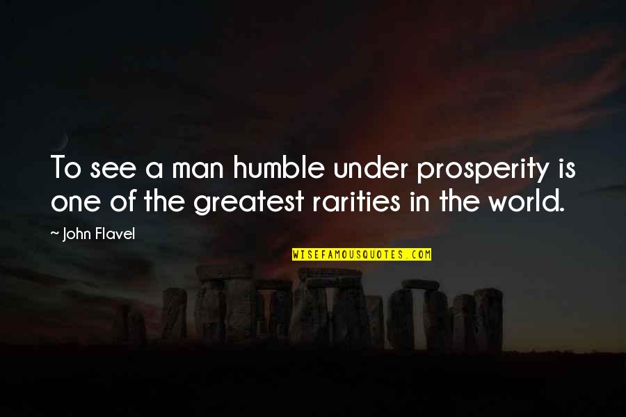 Christian Prosperity Quotes By John Flavel: To see a man humble under prosperity is