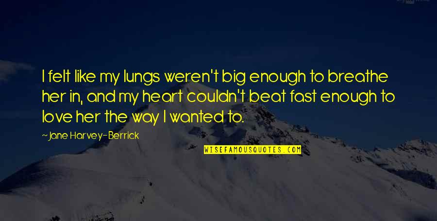 Christmas Atmosphere Quotes By Jane Harvey-Berrick: I felt like my lungs weren't big enough