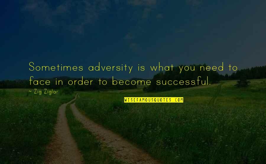 Ciando Ponen Quotes By Zig Ziglar: Sometimes adversity is what you need to face