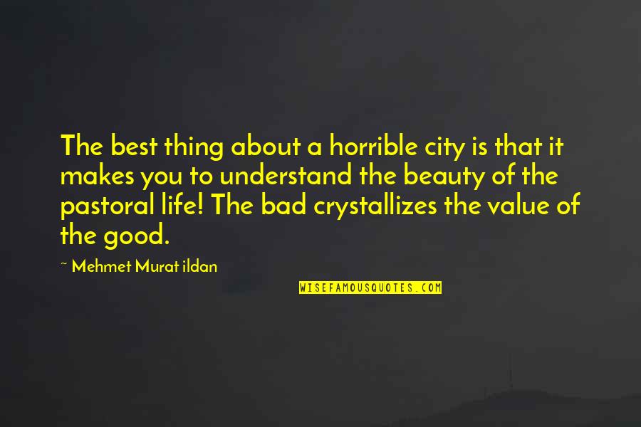 City Life Quotes By Mehmet Murat Ildan: The best thing about a horrible city is