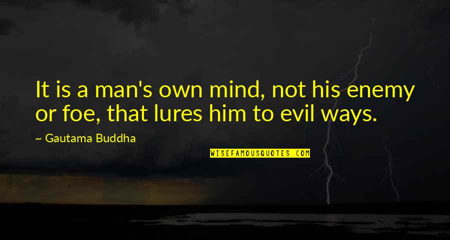 Coert Quotes By Gautama Buddha: It is a man's own mind, not his