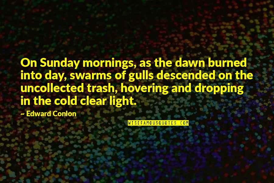 Cold Day Quotes By Edward Conlon: On Sunday mornings, as the dawn burned into