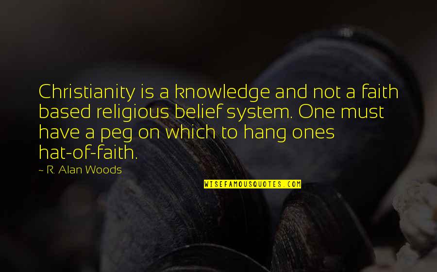 College Video Quotes By R. Alan Woods: Christianity is a knowledge and not a faith