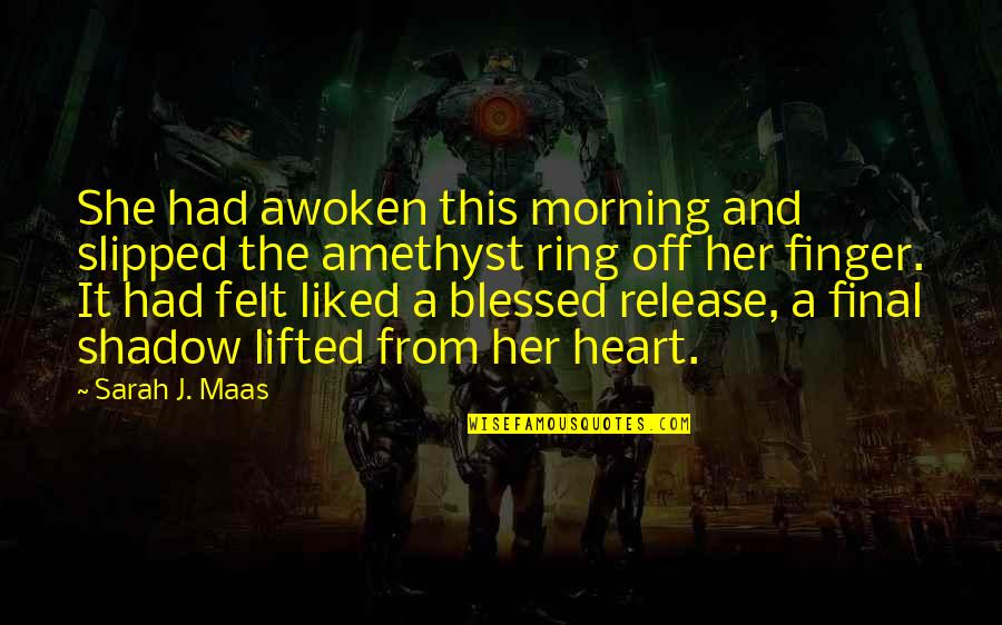 Colonel Korn Quotes By Sarah J. Maas: She had awoken this morning and slipped the