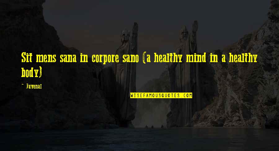 Coloring Sheets With Inspirational Quotes By Juvenal: Sit mens sana in corpore sano (a healthy