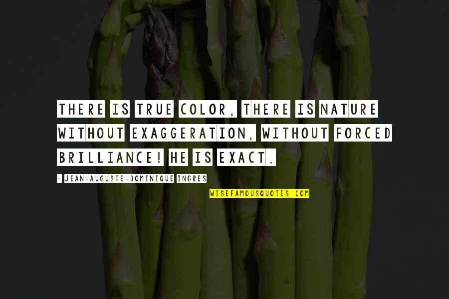 Colors Of Nature Quotes By Jean-Auguste-Dominique Ingres: There is true color, there is nature without