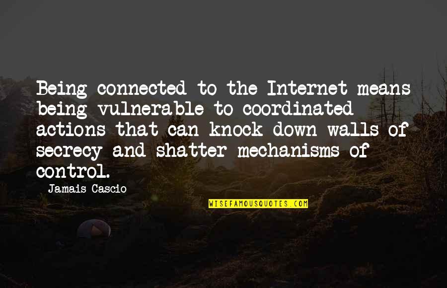 Combinaciones Simples Quotes By Jamais Cascio: Being connected to the Internet means being vulnerable