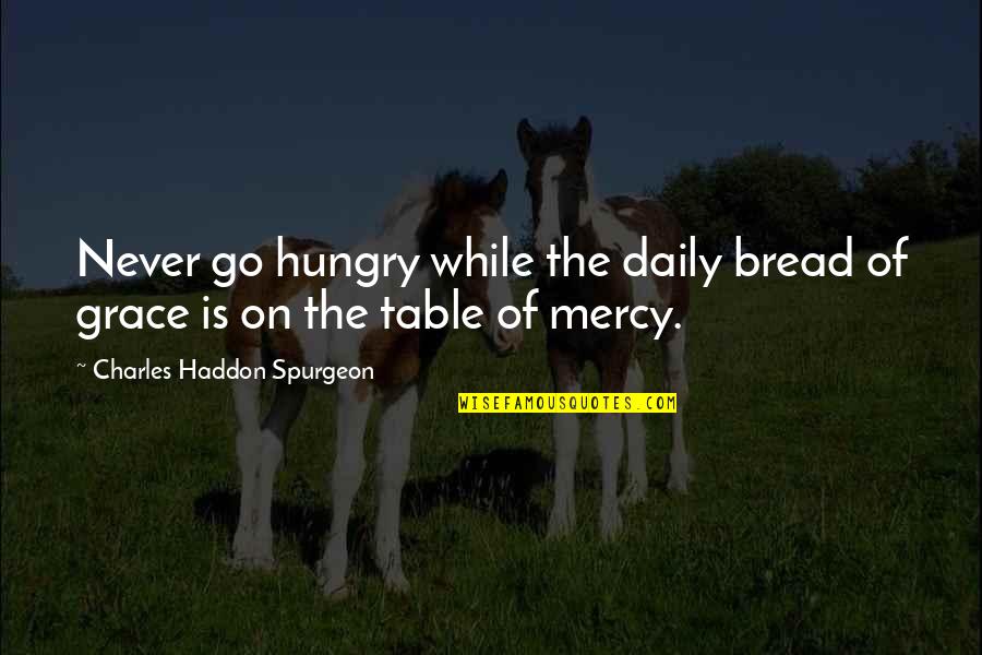 Communist Society Quotes By Charles Haddon Spurgeon: Never go hungry while the daily bread of