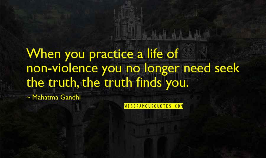 Compiling Python Quotes By Mahatma Gandhi: When you practice a life of non-violence you