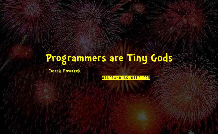 Condition And Prognosis Quotes By Derek Powazek: Programmers are Tiny Gods
