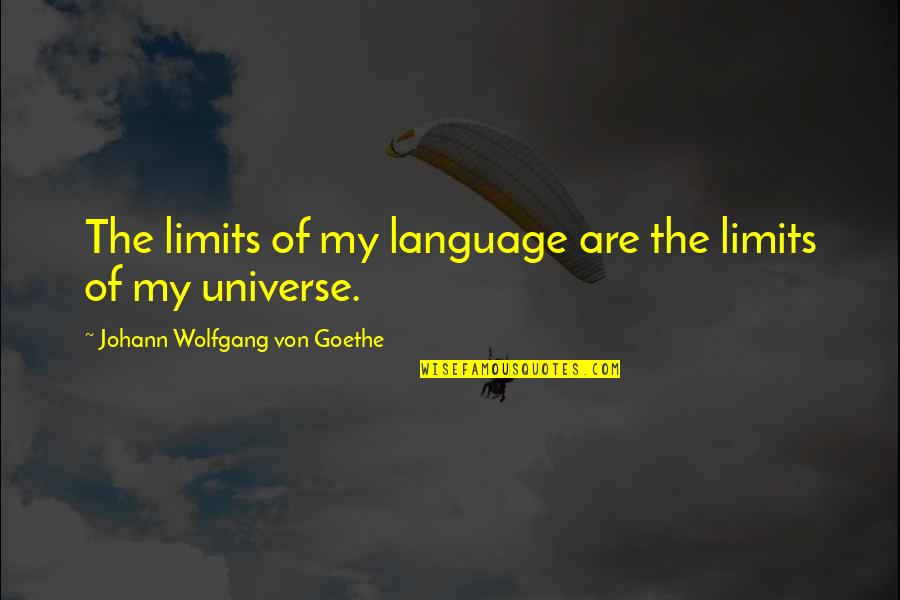 Congrats On Your Graduation Quotes By Johann Wolfgang Von Goethe: The limits of my language are the limits