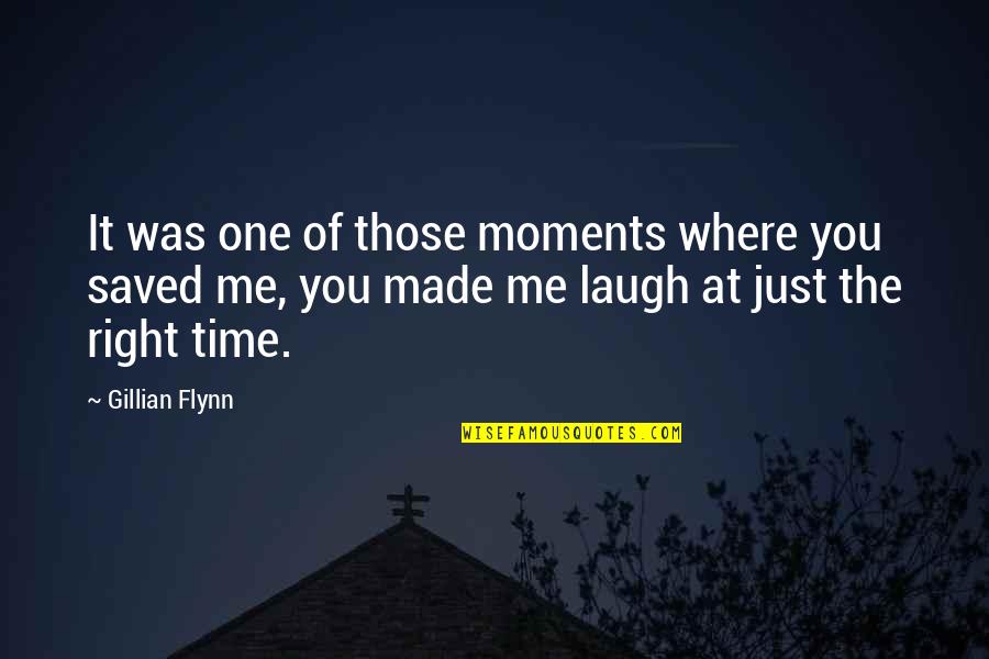 Congratulations For Certifications Quotes By Gillian Flynn: It was one of those moments where you