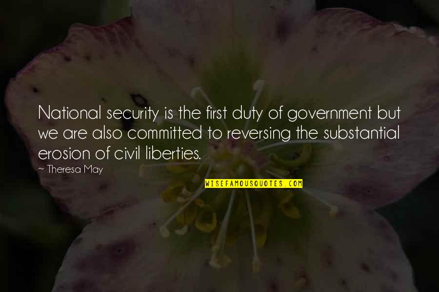 Congratulations On Your Matric Results Quotes By Theresa May: National security is the first duty of government