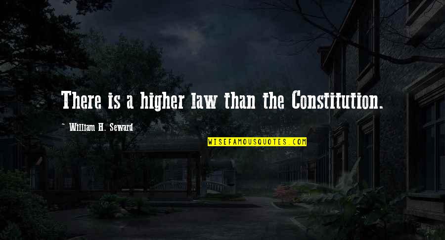 Contergan Quotes By William H. Seward: There is a higher law than the Constitution.