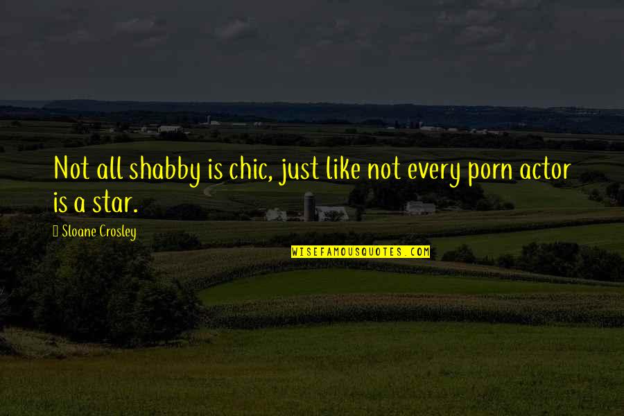 Cool Dubstep Quotes By Sloane Crosley: Not all shabby is chic, just like not