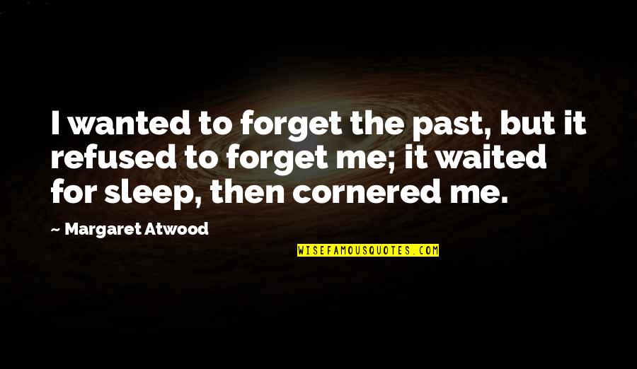 Cornered Me Quotes By Margaret Atwood: I wanted to forget the past, but it