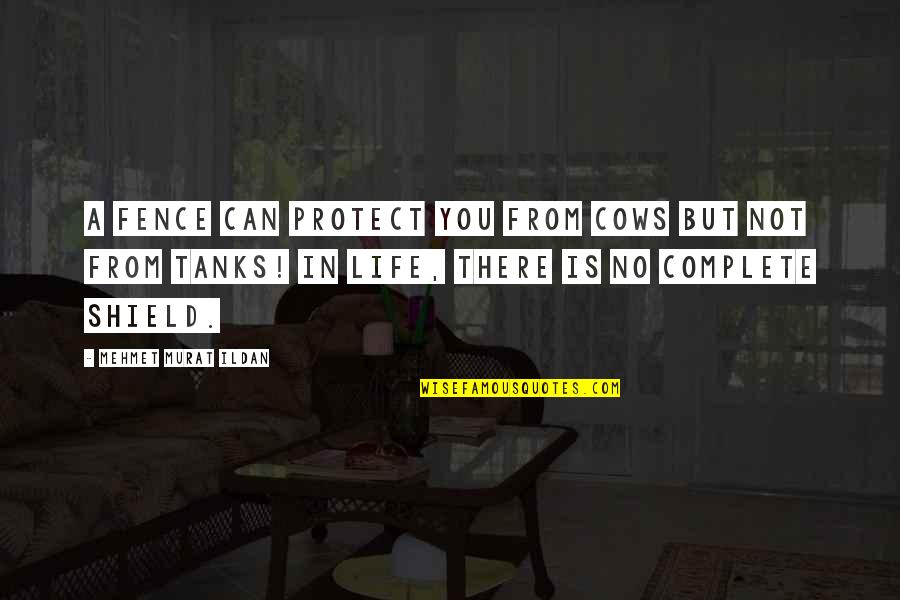 Cows And Life Quotes By Mehmet Murat Ildan: A fence can protect you from cows but