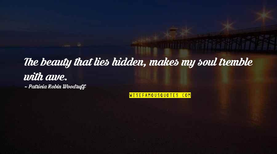 Cuidado Con Quotes By Patricia Robin Woodruff: The beauty that lies hidden, makes my soul