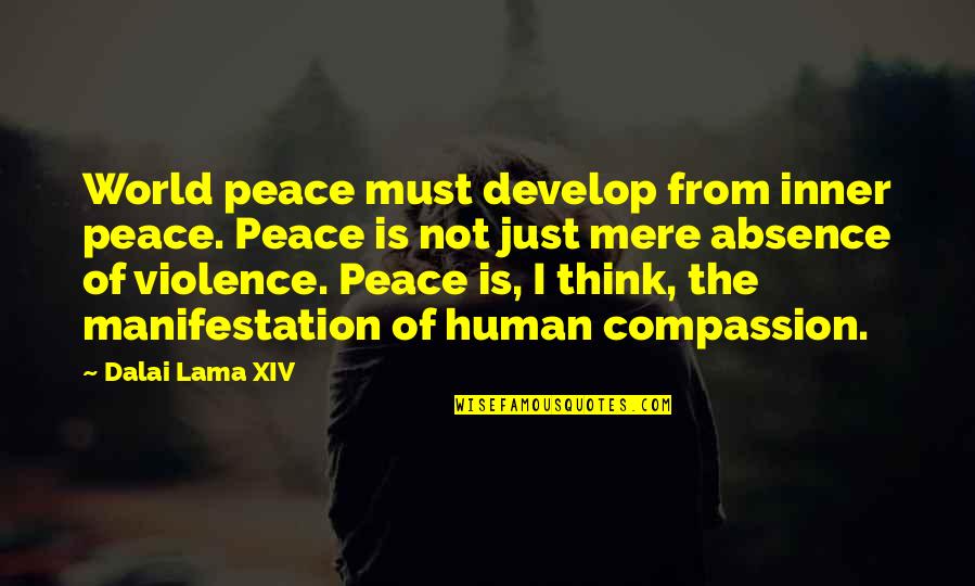 Curatola Vincent Quotes By Dalai Lama XIV: World peace must develop from inner peace. Peace