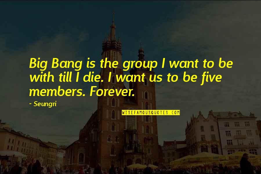 Cuyas Definicion Quotes By Seungri: Big Bang is the group I want to