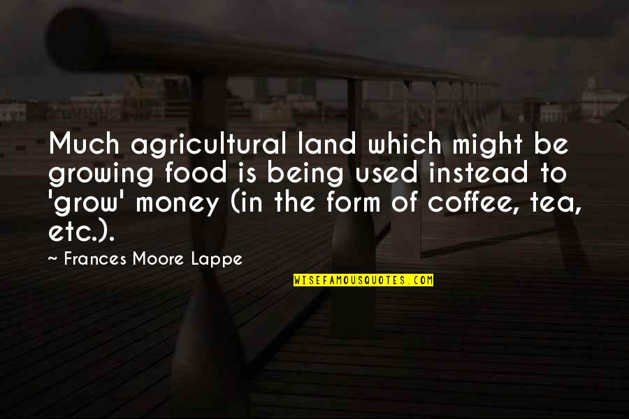 Dafuq Did I Just Read Quotes By Frances Moore Lappe: Much agricultural land which might be growing food