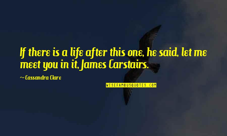 Dairy Milk Quotes By Cassandra Clare: If there is a life after this one,