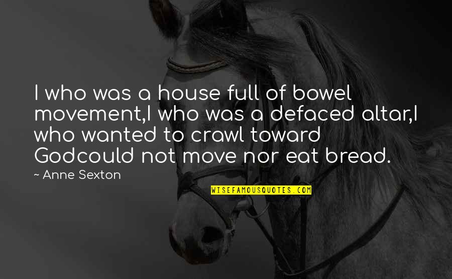 Damianou Quotes By Anne Sexton: I who was a house full of bowel