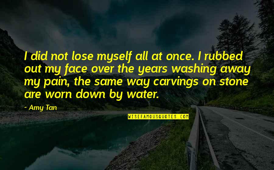 Danjack Quotes By Amy Tan: I did not lose myself all at once.