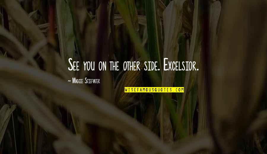 Datorer Quotes By Maggie Stiefvater: See you on the other side. Excelsior.