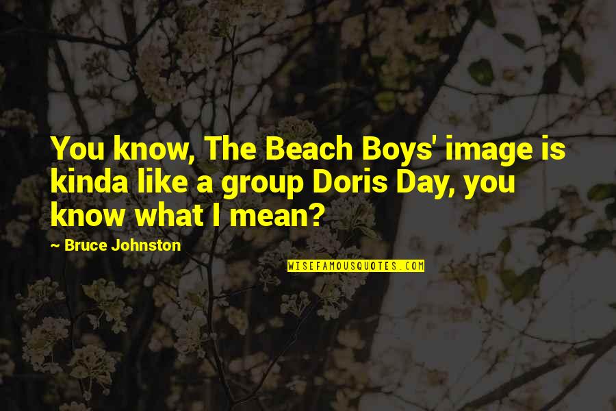 Day On The Beach Quotes By Bruce Johnston: You know, The Beach Boys' image is kinda