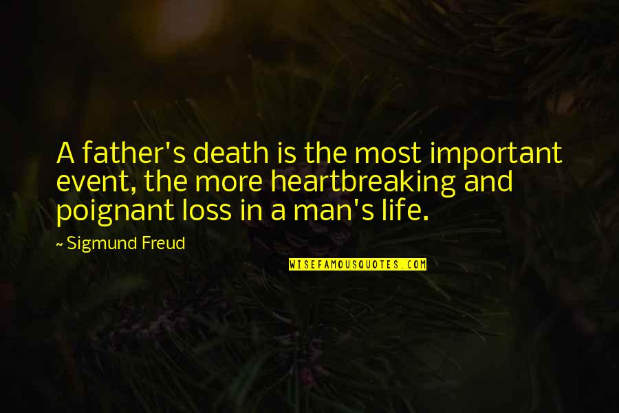 Death Of The Father Quotes By Sigmund Freud: A father's death is the most important event,