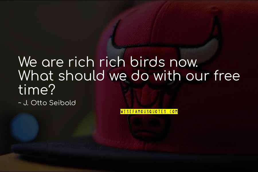 Decidido Conjugated Quotes By J. Otto Seibold: We are rich rich birds now. What should